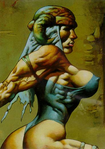 A girl with a very tight shirt on